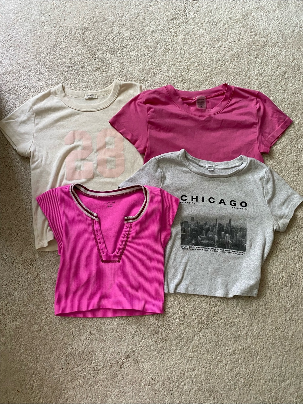 Juniors/Woman’s cropped t-shirt bundle of 4